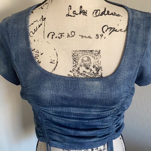 Fashion Nova My Favorite Vice Set Distressed TOP ONLY - Picture 5 of 12